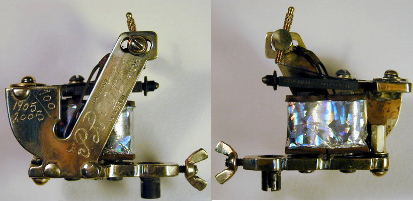 brass iron black widow shader tattoo machine brass iron black widow shader tattoo machine