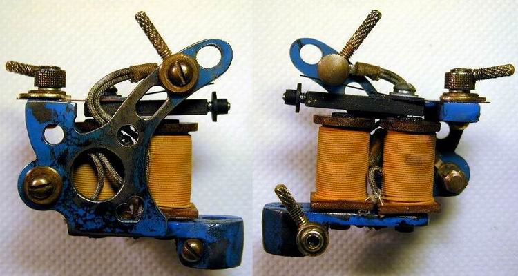 BBB Iron J.Walker Tattoo Machine. by "Bernhard " hand made with silk wrap 